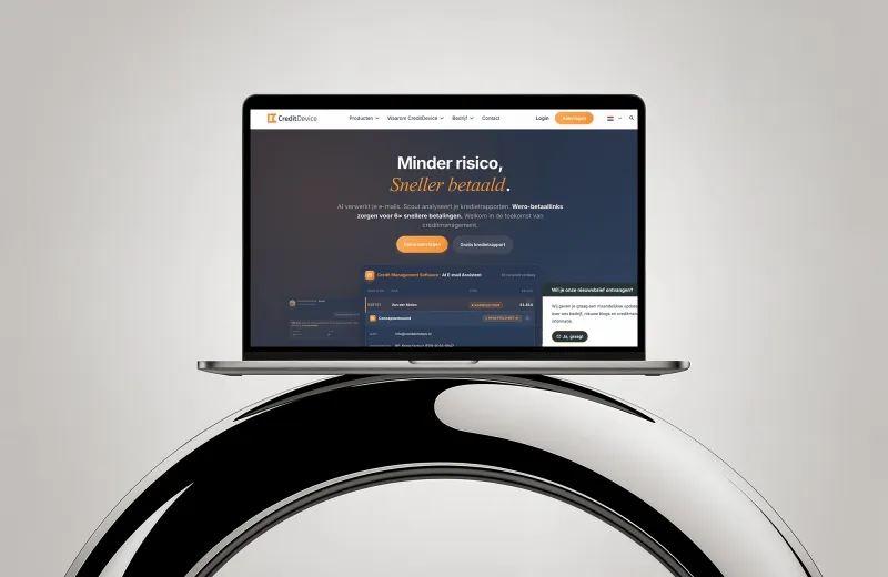Elementor website voor CreditDevice